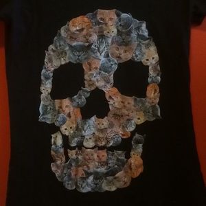 CAT SKULL CATASTROPHE SHIRT 💀
